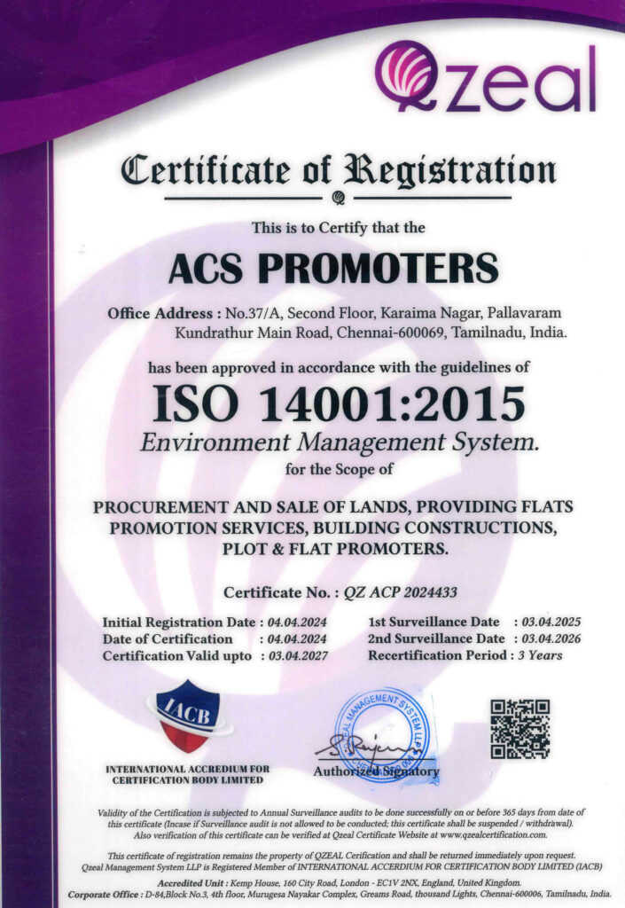 ACS Promoters - Certificate Of Registration