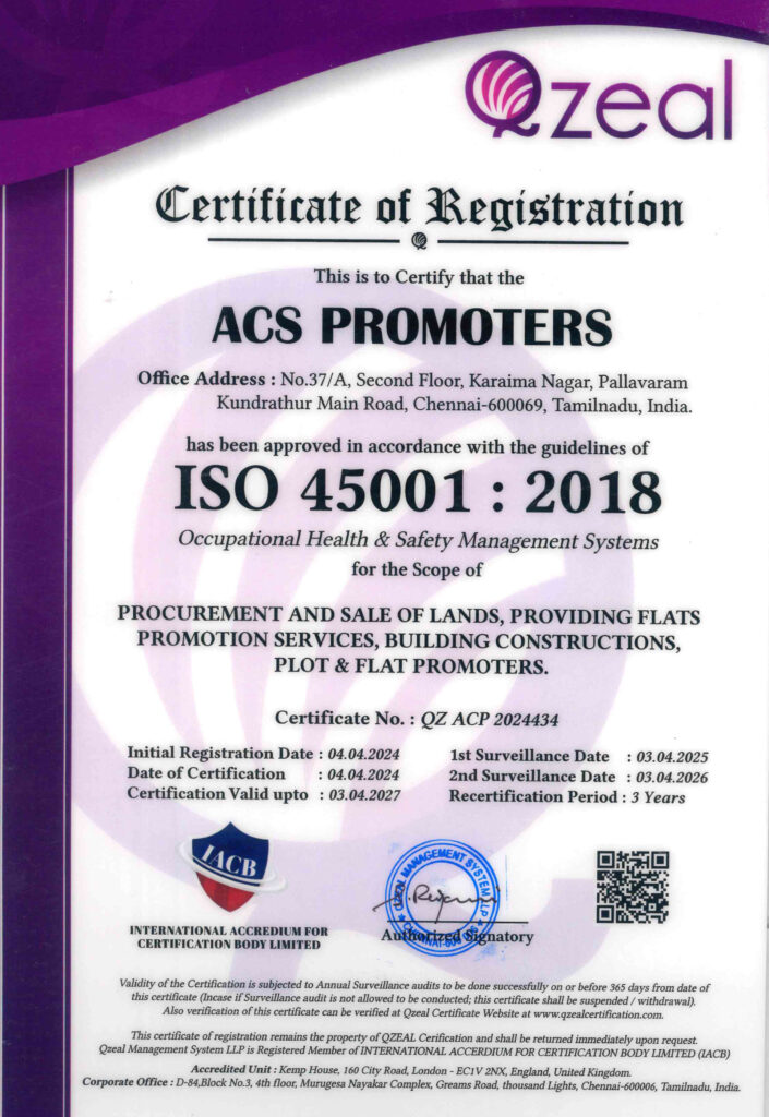 ACS Promoters - Certificate Of Registration